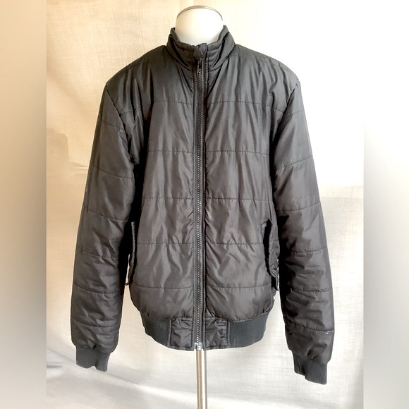 Small RVCA rush push jacket fleece lined warm bomber jacket - Picture 7 of 14